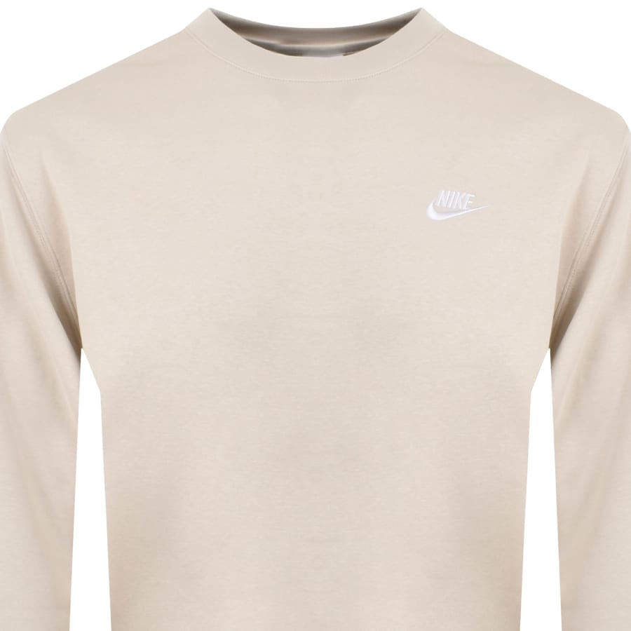 Nike Crew Neck Club Sweatshirt Beige Mainline Menswear Ireland
